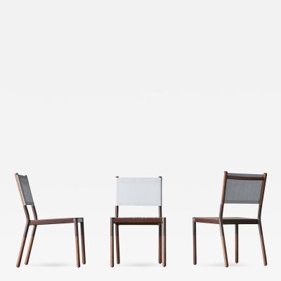  SIMONINI Minimalist Outdoor Chair in Hardwood Metal and Fabric