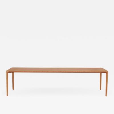  SIMONINI Minimalist Style Dining Table in Natural Solid Wood Reinforced with Steel