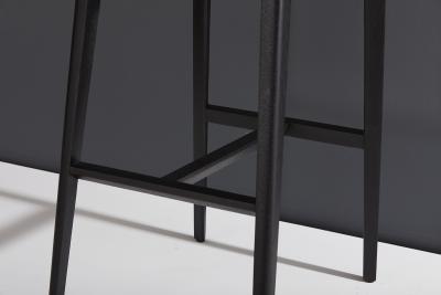  SIMONINI Minimalist Style Stool in Black Ebonized Solid Wood