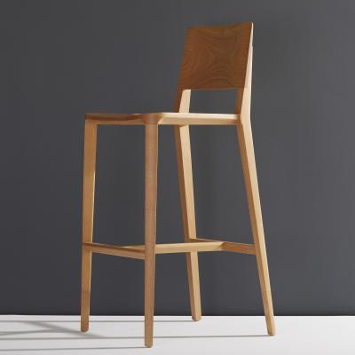  SIMONINI Minimalist Style Stool in Natural Solid Wood