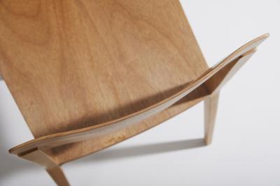  SIMONINI Minimalist modern Chair in natural solid wood upholstered textile seating