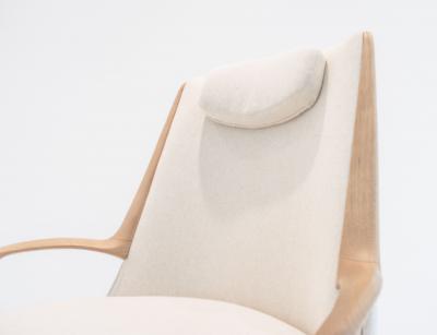  SIMONINI Modern Brazilian Armchair in Solid Wood Textiles or Leathers