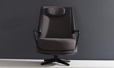  SIMONINI Modern Brazilian Armchair in Solid Wood Textiles or Leathers