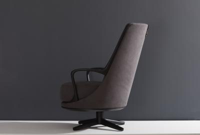 SIMONINI Modern Brazilian Armchair in Solid Wood Textiles or Leathers