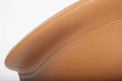 SIMONINI Modern Organic style Collana armchair in Solid Wood leather Flexible Seating