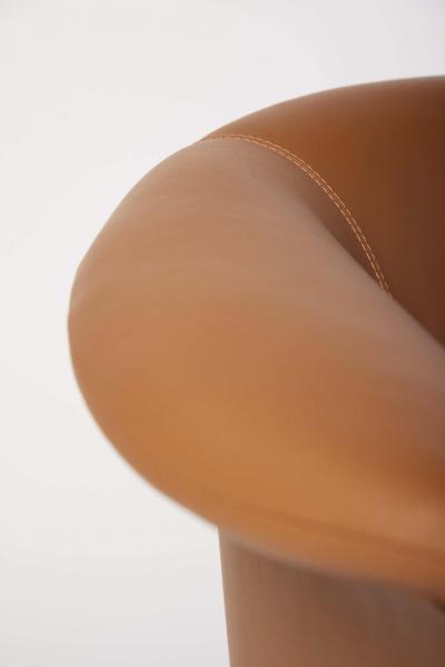 SIMONINI Modern Organic style Collana armchair in Solid Wood leather Flexible Seating