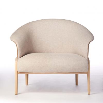 SIMONINI Modern Organic style Collana armchair in Solid Wood leather Flexible Seating