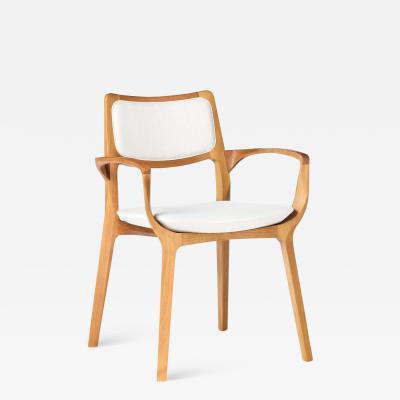  SIMONINI Post Modern style Aurora chair in sculpted solid wood and upholstery