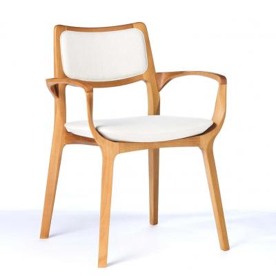  SIMONINI Post Modern style Aurora chair in sculpted walnut finish with cane and leather