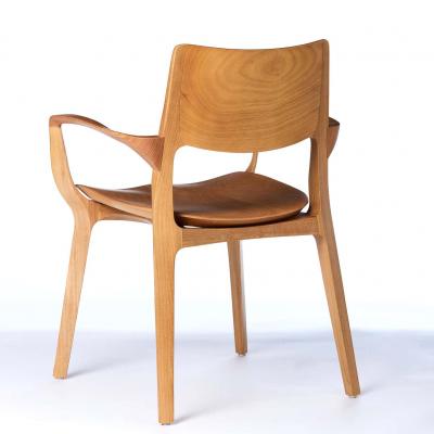  SIMONINI Post Modern style Aurora chair in solid wood with wooden back and wood seat
