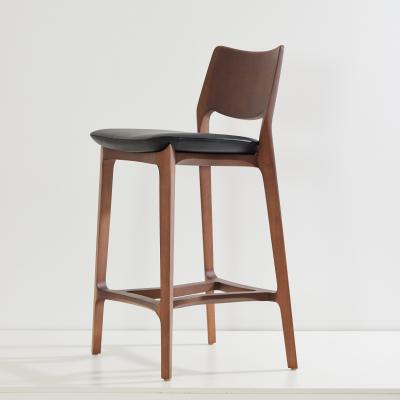  SIMONINI SA13 WALNUT SOLID BACK NATURAL LEATHER BLACK SAMBA