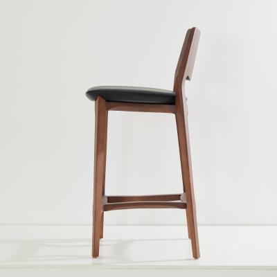  SIMONINI SA13 WALNUT SOLID BACK NATURAL LEATHER BLACK SAMBA