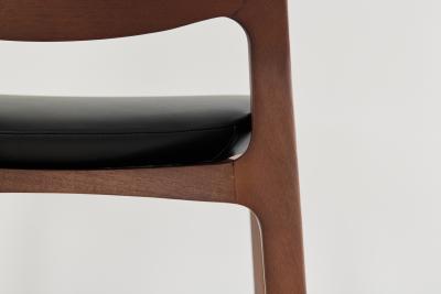  SIMONINI SA13 WALNUT SOLID BACK NATURAL LEATHER BLACK SAMBA