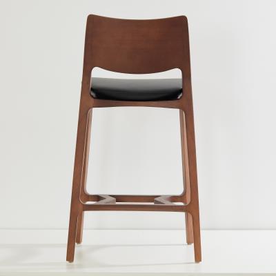  SIMONINI SA13 WALNUT SOLID BACK NATURAL LEATHER BLACK SAMBA