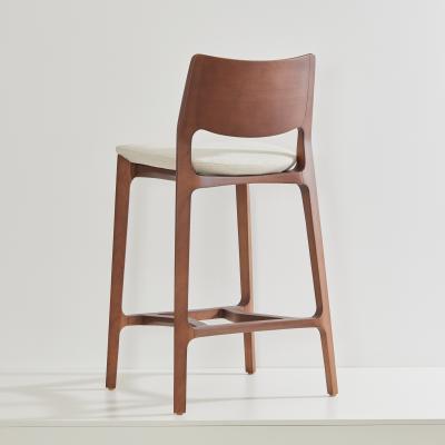  SIMONINI SA14 WALNUT SOLID BACK TEXTILES SEATING