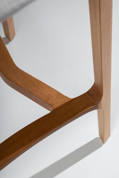  SIMONINI SA14 WALNUT SOLID BACK TEXTILES SEATING