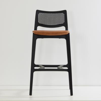  SIMONINI SA6 POST MODERN STYLE STOOL NO ARMS BLACK SOLID WOOD