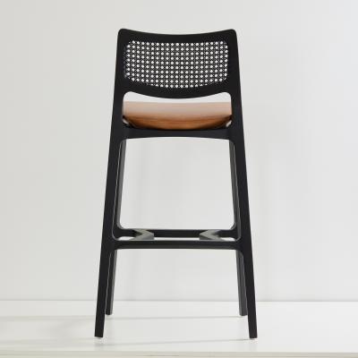  SIMONINI SA6 POST MODERN STYLE STOOL NO ARMS BLACK SOLID WOOD