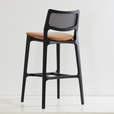  SIMONINI SA6 POST MODERN STYLE STOOL NO ARMS BLACK SOLID WOOD