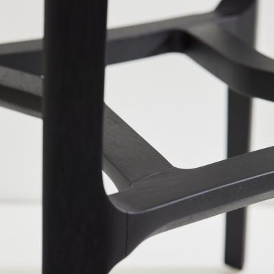  SIMONINI SA6 POST MODERN STYLE STOOL NO ARMS BLACK SOLID WOOD