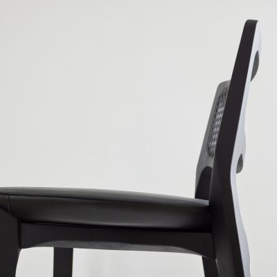  SIMONINI SA7 BLACK EBONIZED CANE TEXTILES SEATING