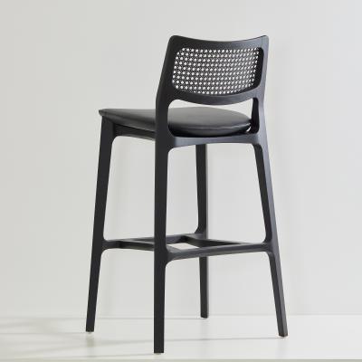  SIMONINI SA8 BLACK MONOCHROME WITH CANING BACK NATURAL LEATHER