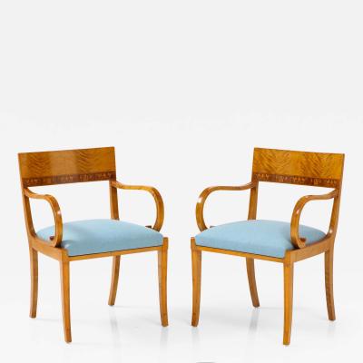  SMF Svenska M belfabriken Bodafors A Pair Of Armchairs by Svenska M belfabrikerna Bodafors Ca 1930s