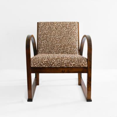  SMF Svenska M belfabriken Bodafors AXEL LARSSON FUNKIS MODERNIST ARMCHAIR FOR SFM BODAFORS SWEDEN 1930