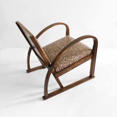 SMF Svenska M belfabriken Bodafors AXEL LARSSON FUNKIS MODERNIST ARMCHAIR FOR SFM BODAFORS SWEDEN 1930
