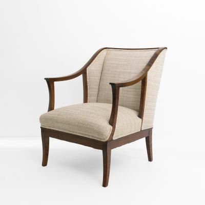  SMF Svenska M belfabriken Bodafors SWEDISH ARMCHAIRS IN STAINED SOLID BIRCH BY SFM BODAFORS CIRCA 1930