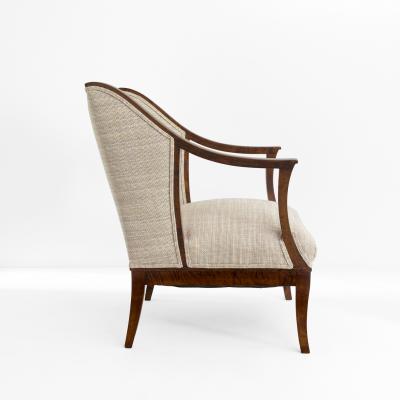  SMF Svenska M belfabriken Bodafors SWEDISH ARMCHAIRS IN STAINED SOLID BIRCH BY SFM BODAFORS CIRCA 1930