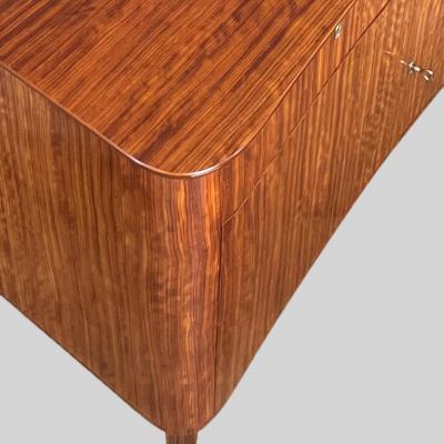  SMF Svenska M belfabriken Bodafors Swedish Modern Chest in Ribbon Mahogany by Bodafors