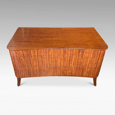  SMF Svenska M belfabriken Bodafors Swedish Modern Chest in Ribbon Mahogany by Bodafors