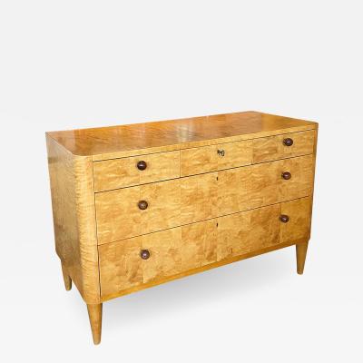  SMF Svenska M belfabriken Bodafors Swedish Modern Chest of Drawers in Birch by Axel Larsson