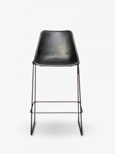  SOL Y LUNA HIGH LEATHER GIRON BAR STOOL