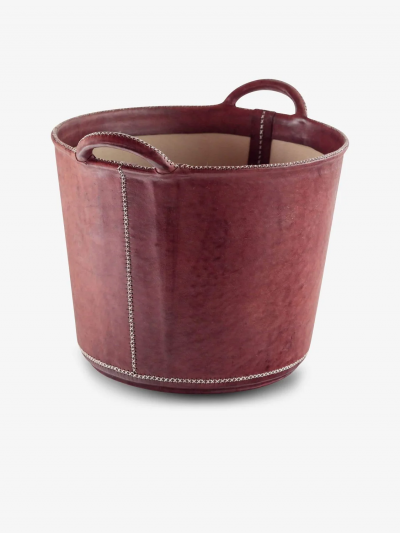  SOL Y LUNA SMALL LEATHER BASKET
