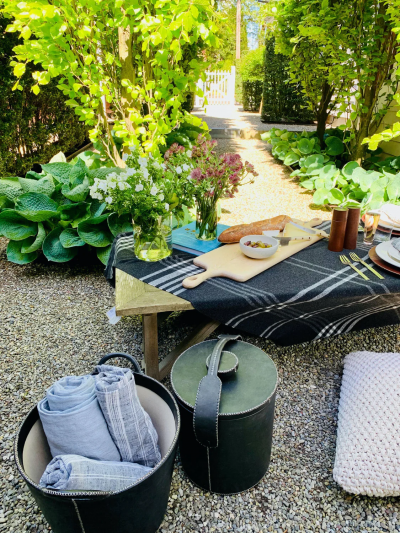  SOL Y LUNA SMALL LEATHER BASKET