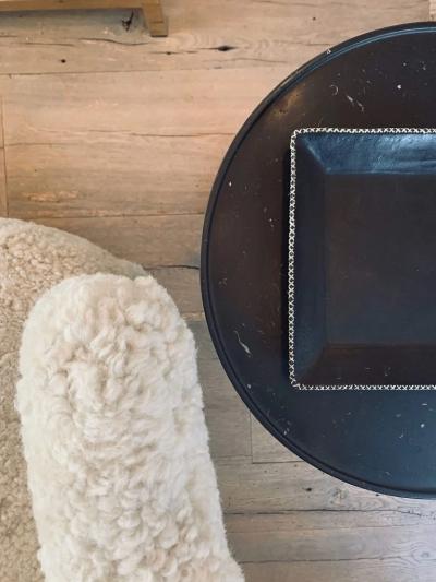  SOL Y LUNA SQUARE LEATHER TRAY