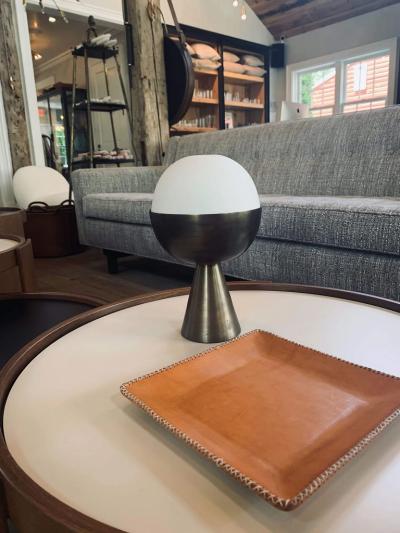  SOL Y LUNA SQUARE LEATHER TRAY