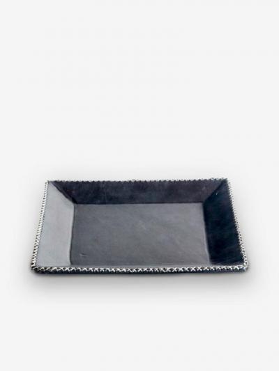  SOL Y LUNA SQUARE LEATHER TRAY