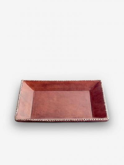  SOL Y LUNA SQUARE LEATHER TRAY