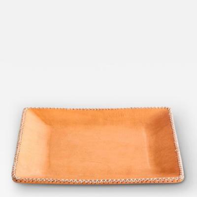  SOL Y LUNA SQUARE LEATHER TRAY