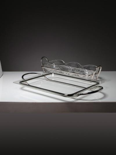  Sabattini Argenteria Pair of Serving Pieces by Lino Sabattini for Argenteria Sabattini