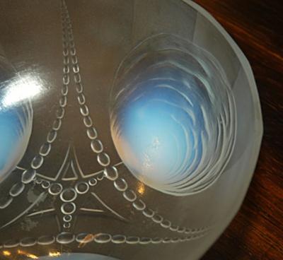  Sabino Art Glass Sabino Opalescent Bowl with Legs