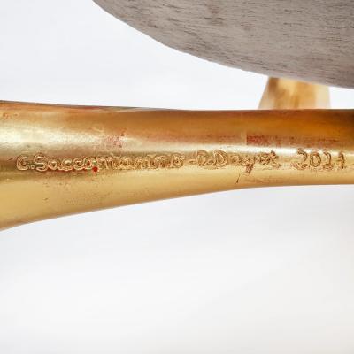  Saccomanno Dayot YAKA GOLD CHAIR