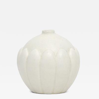  Saint Cl ment White Art Deco Vase