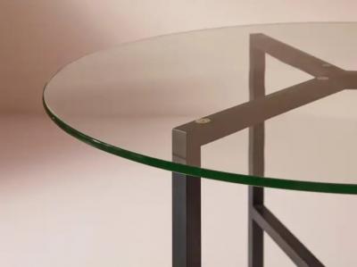  Saint Gobain A metal and glass round dining table Italy 1950s