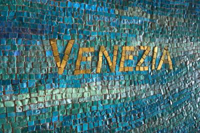  Salviati Monumental Salviati Co Murano Glass Mosaic Map of Venice Late 19th Century