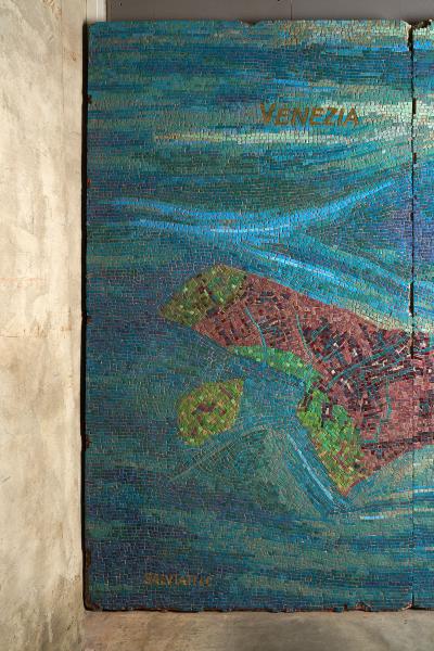  Salviati Monumental Salviati Co Murano Glass Mosaic Map of Venice Late 19th Century