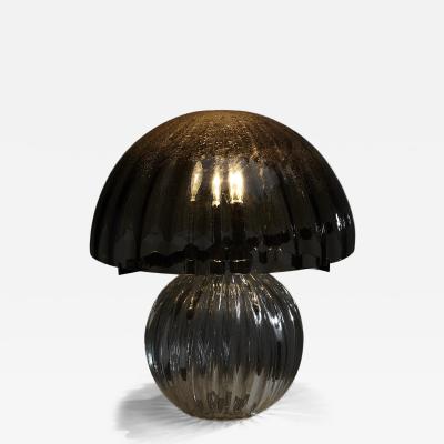  Salviati Murano Bubble Glass Mushroom Table Lamp 1970s